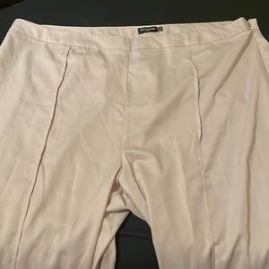 Wide leg, high waisted plus size dress pants
